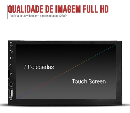 Kit Central Multimidia Mp5 / Mp8 Amarok + Moldura + Espelhamento Android E Ios