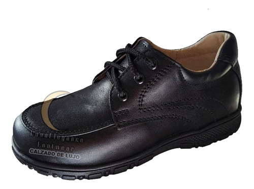 Zapato Escolar Niño Negro Suela Antiderrapante Mod.023