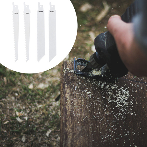 4 Hojas De Sierra Recíprocas Para Cortar Metales Y Podar