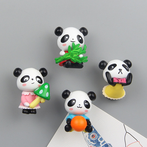 4pcs Lindo Panda Pegatinas Nevera Decoración