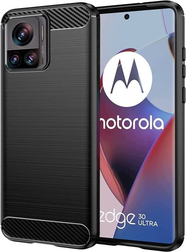 Funda Para Motorola Edge 30 Ultra Fibra Carbono + Hidrogel