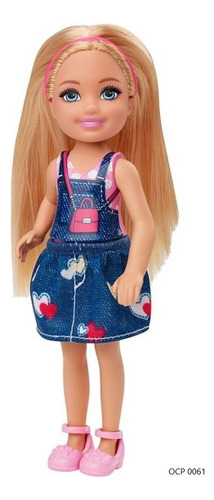 Boneca Barbie Club Chelsea Loira Saia Jeans