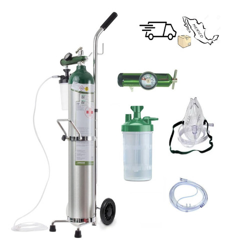 Imagen 6 de 7 de Equipo De Oxigeno 682lts Kit Portátil Vacio + Oxímetro