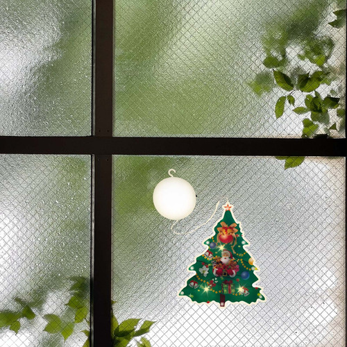. Luces De Decoración Navideña, Ventana, Ventosa