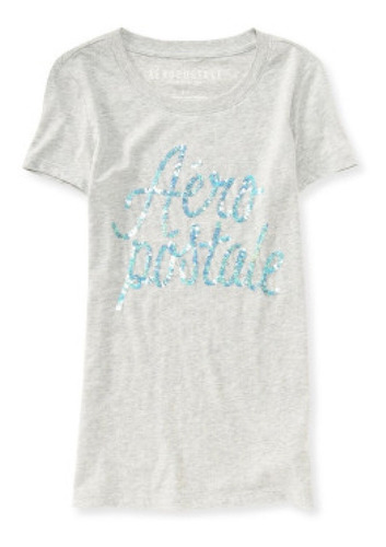 Camiseta Aero Sequined Scrip Graphic