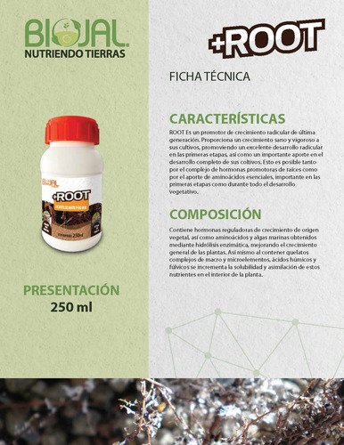 Fertilizante Complejo Enraizador Raiz Sana 250ml Nutriente