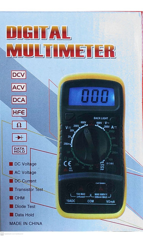 Imagem 2 de 12 de Multímetro Digital Profissional Multi Teste Portatil Xl830l