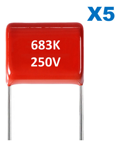 Condensador Poliéster 683k/250v Capacitor 683k 0.068uf - 5pz