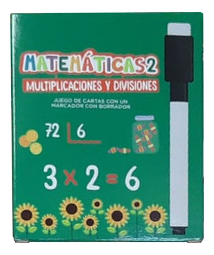 Cartas Didácticas Educativas Matemática Multiplicación Divi