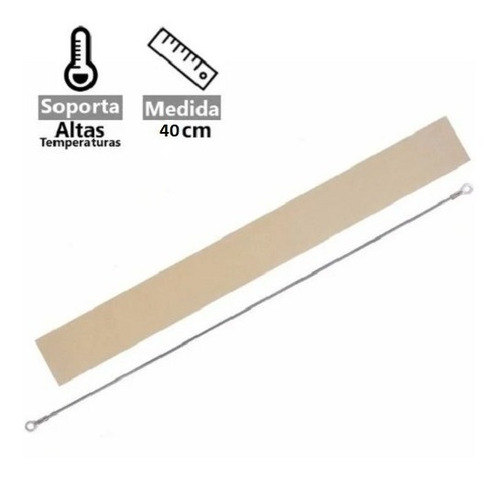 Imagen 2 de 4 de Repuesto Selladora 40cm Incluye Micrón Teflón Plastificadora