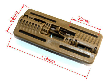 2pcs Tactical Vest Quick Release Buckle Slider Molle Str Nna