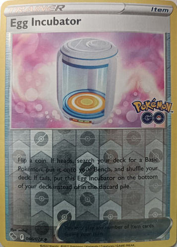 Pokémon Tcg Egg Incubator 066/078 Reverse