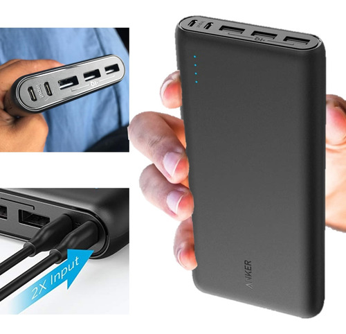 Cargador Portátil Anker Powercore Original 26800mah + Cargad