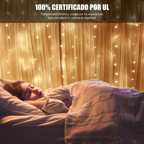 Imagen 6 de 8 de Serie Luces Cascada De Navidad 144 Leds 4x0.6m
