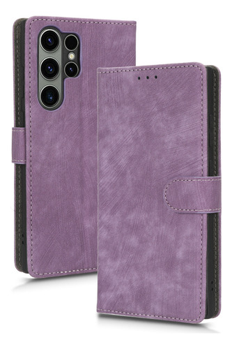 Funda Para Teléfono Samsung Galaxy S23 Ultra Wallet, Funda De Piel Con Tapa, Tarjetero, Soporte Protector De Muñeca
