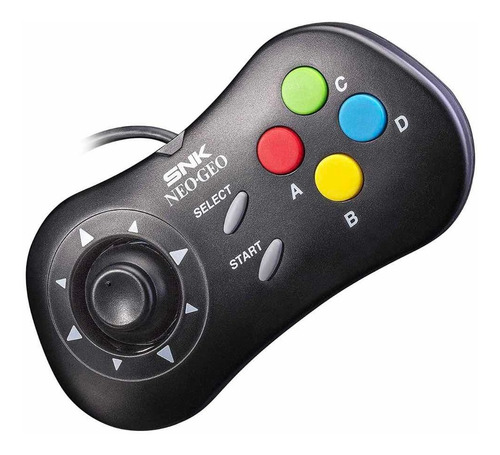 Controle Neo Geo Mini Pad Black Preto Na Caixa