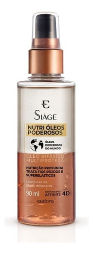 Óleo Bifásico Capilar Siàge Nutri Óleos Poderosos 90ml