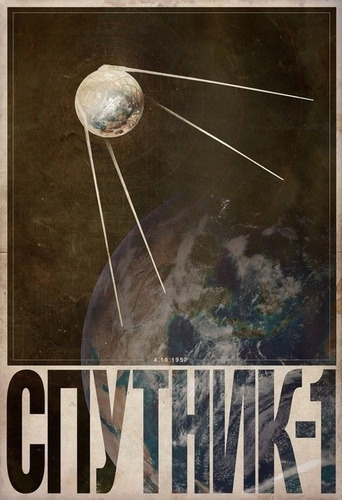 Parche Carrera Espacial, Termoadhesivo, Sputnik 1, Cccp 1957