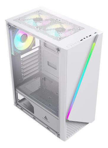 Gabinete Gamer Acegeek Lumix Midtower Lateral/vidro, Branco