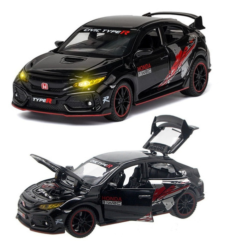 Carro De Liga Leve Honda Civic Type-r Com Luz E Assim Q1