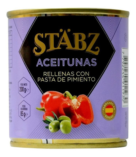 Aceitunas Con Pimientos Stabz 200g