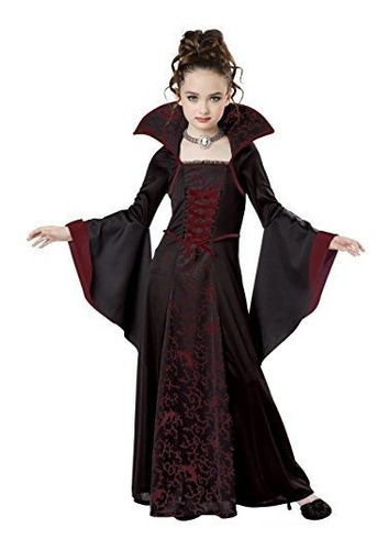 Disfraz Talla Medium(8-10) Para Niña De Vampira Halloween