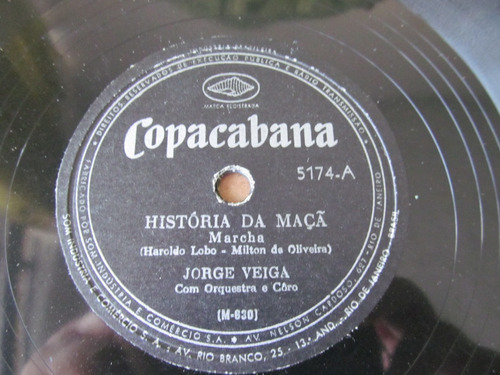 78 Rpm Jorge Veiga Historia Da Maça Pode Chorar Samba