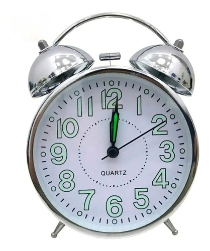 Relógio Despertador Analógico Mod Antigo 2 Sinos Mecânico