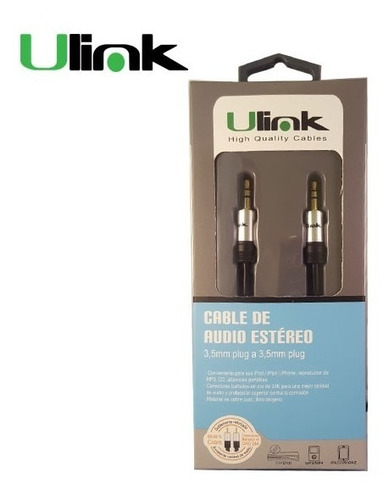 Cable Audio Ulink, 3,5mm A 3,5mm M-m, 1,8 Mts Alta Fidelidad