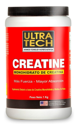 Suplemento en polvo Ultratech Nutrition  Classic Creatine creatina monohidratada en pote de 1kg