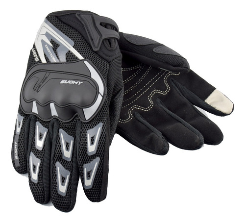 Guante Moto Suomy  Gris Su11 Touch 