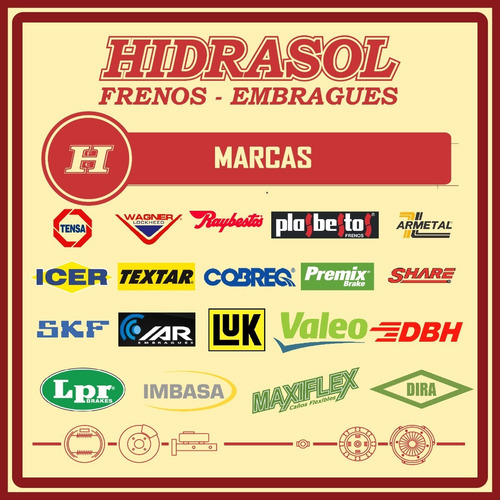 Campana Freno Trasera Ford 400 / 4000 1984/ - 8 Ag - 305mm