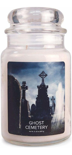 Village Candle Ghost Cemetery - Vela Perfumada En Tarro Gran