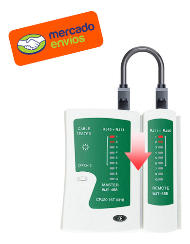 Testeador Cable De Red Rj45 / Rj11 / Rj12 Cat5/cat6/cat7