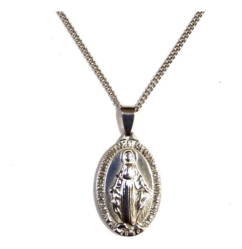 Virgen Medalla Milagrosa Doble Acero - Arcana Caeli 