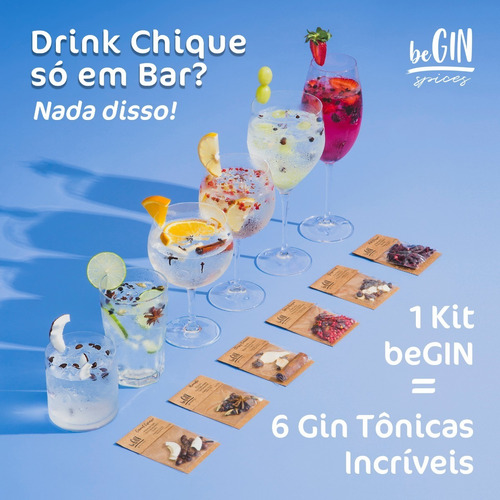 Kit De Especiarias Gin Tônica + Espumas De Gengibre E Limão