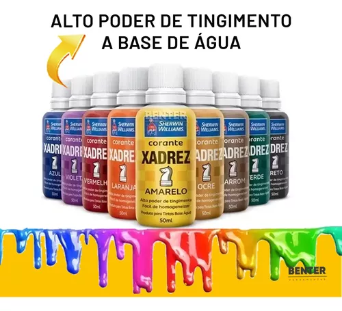 Corante Xadrez - PRETO 50ml - Corante Xadrez - PRETO 50ml - Tintas