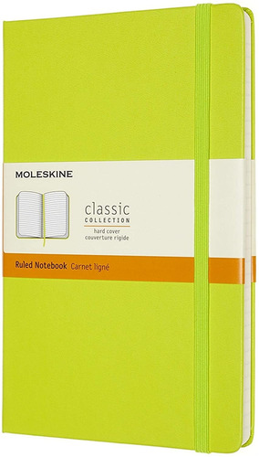 Cuaderno Moleskine Clasico Rayado Tapa Dura - Verde Lima