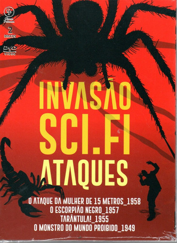 Dvd Invasao Sci-fi Ataques - Opc - Bonellihq L19