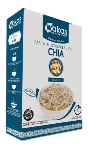 Wakas Pasta Multicereal Gluten Free Apto Vegano 250g