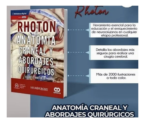 Rhoton Anatomia Craneal Y Abordajes Quirúrgicos + E-book