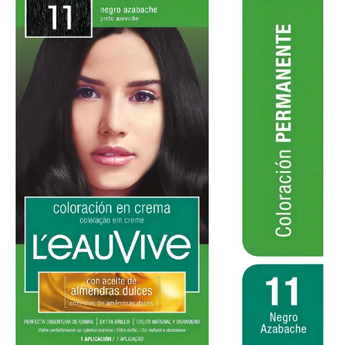 comprar L'eau Vive Kit Tintura Coloración En Crema Tono 11 Negro azabache