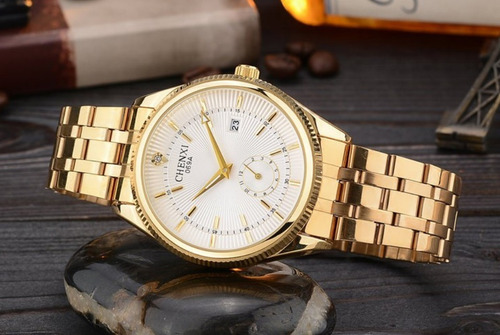 Relógio Dourado Feminino
