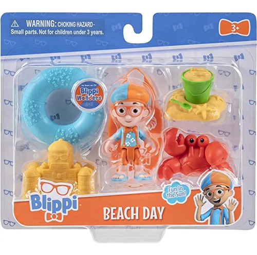 Figura Blippi Con Accesorios Dia De Playa Blippi Wonders