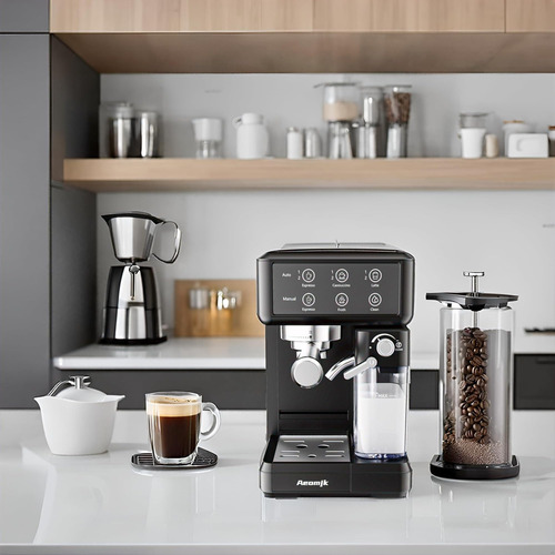 Aemojk Expresso Y Cafetera, Operación De Un Toque, Cafetera