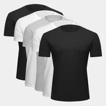 Comprar Kit 3 Camisas Basicas Masculinas Manga Curta