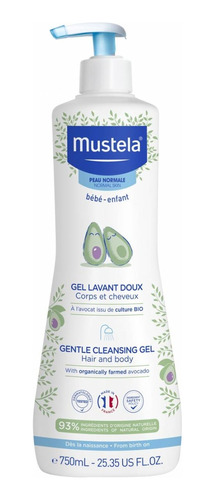 Gel De Baño Suave Con Aguacate Mustela 750ml