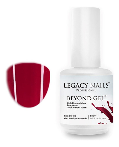 Esmalte Legacy Nails Beyond Gel Ruby