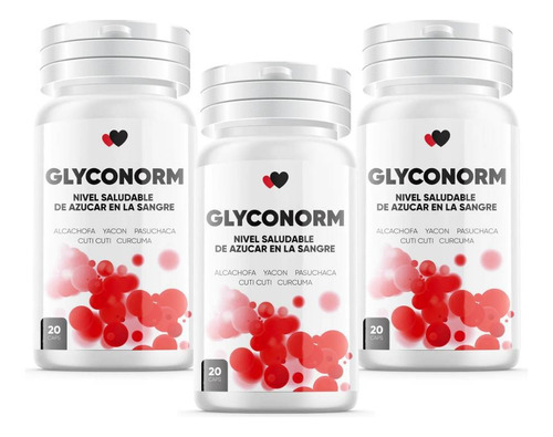 Glyconorm-3 Pack-alivia Y Controla Sintomas De Diabetes