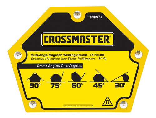 Escuadra Magnética Soldar 34kg 5 Angulos Crossmaster 9932276